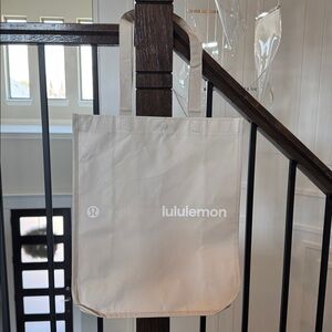 lululemon athletica Beige Medium Sized Shopping Bag